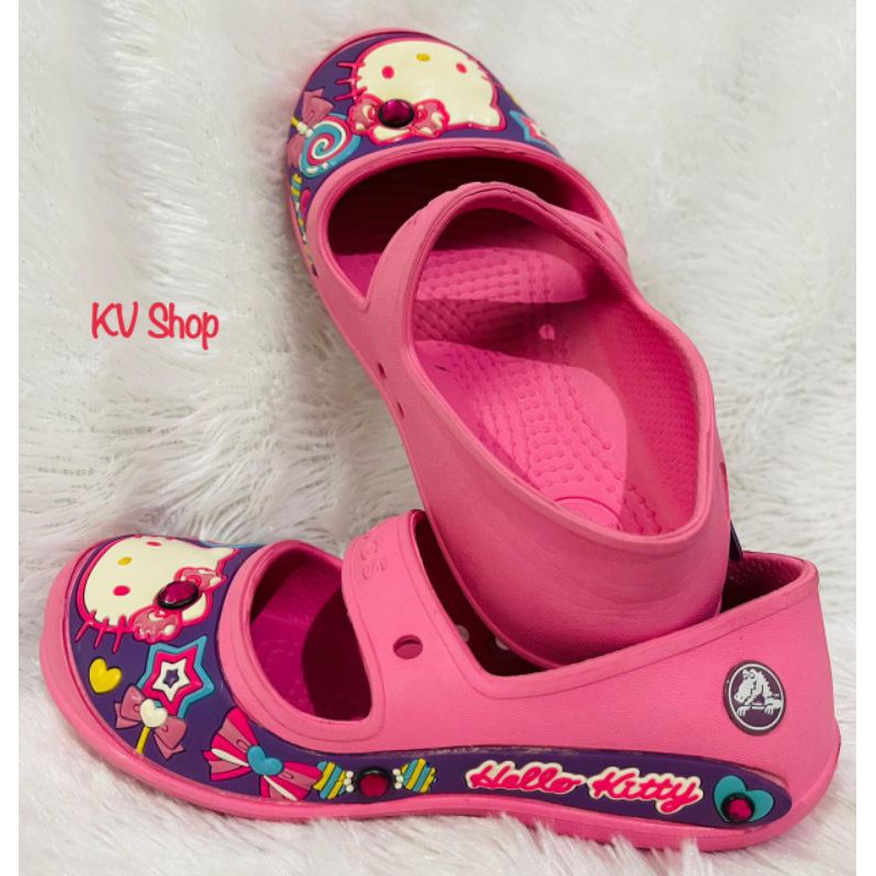 Preloved Sepatu Sandal Hello Kitty CROCS ORIGINAL