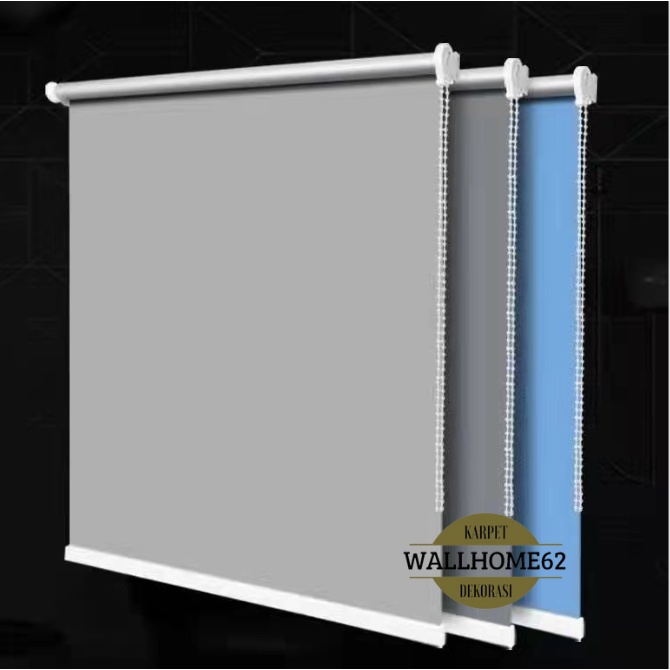 Roller Blind Black Out Tirai Gulung Import Sale
