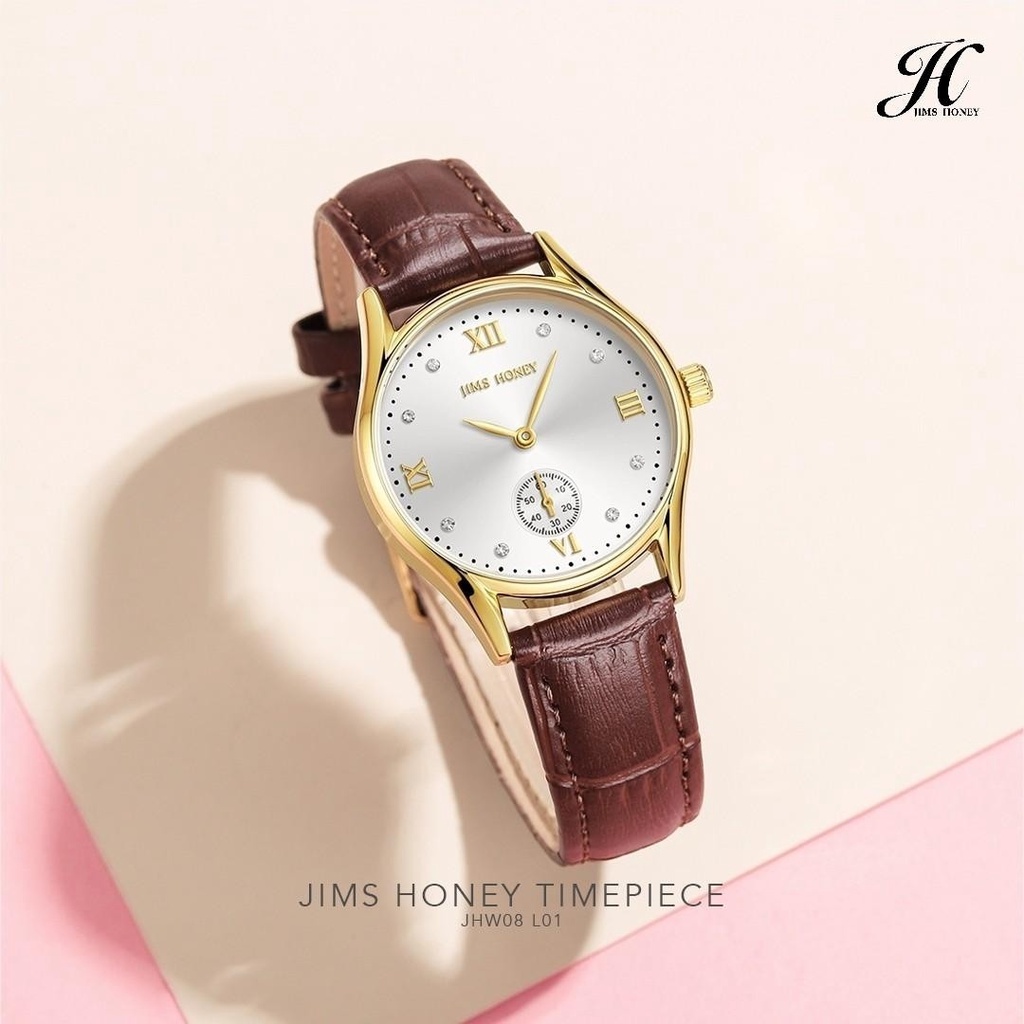 JIMS HONEY JHW 08 JAM TANGAN COUPLE ANALOG QUARTZ ORI