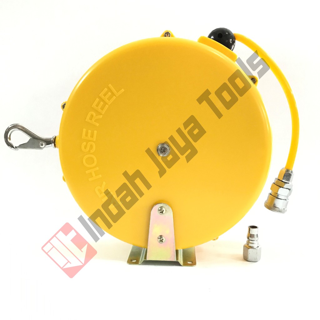 Air Hose Reel 9 Meter Kuning TAIWAN - Gulungan Selang Angin Kompresor