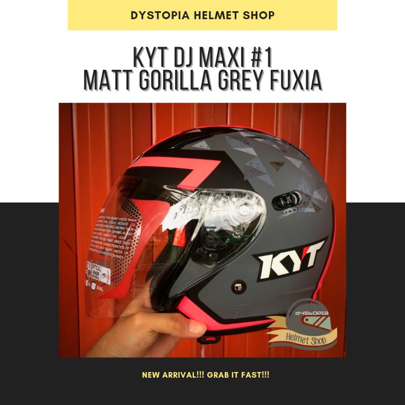 KYT DJ Maxi #1 Matt Gorilla Grey Fuxia Fluo KYT DJ Maxi Motif