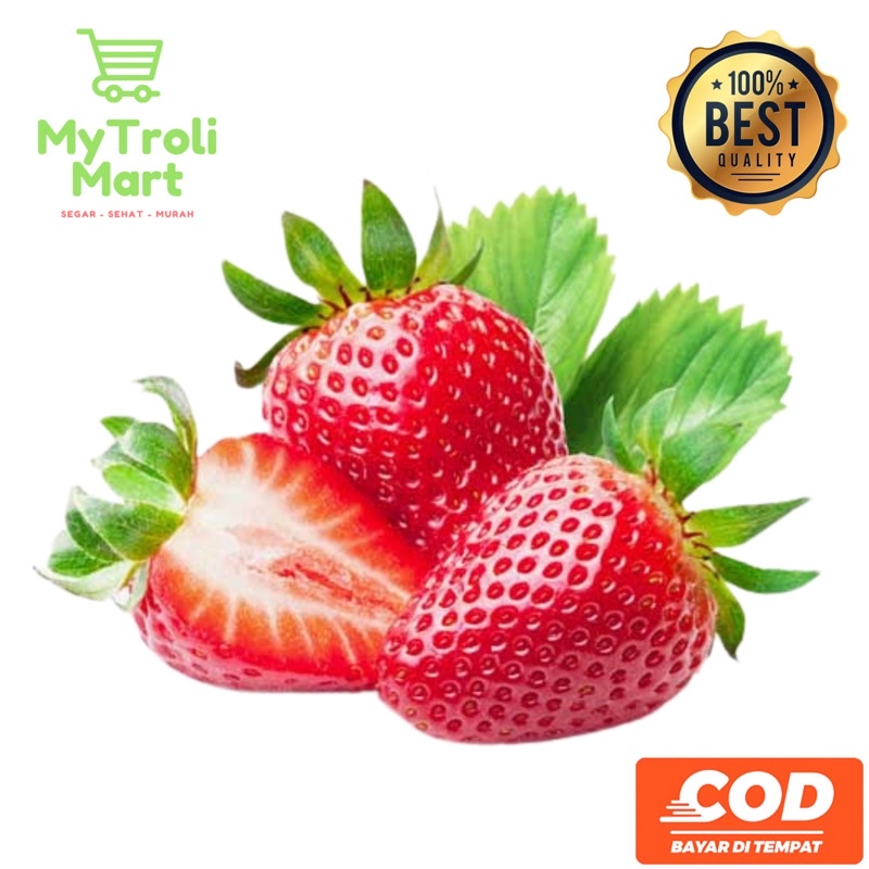 

Buah Stroberi - 250gr/500gr (per mika)
