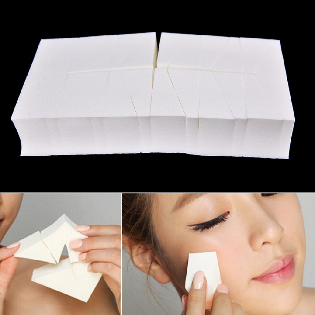 [OOID] 24Pcs Beauty Lady Make Up Cosmetic Triangle Foundation Facial Puff Sponge Powder ID