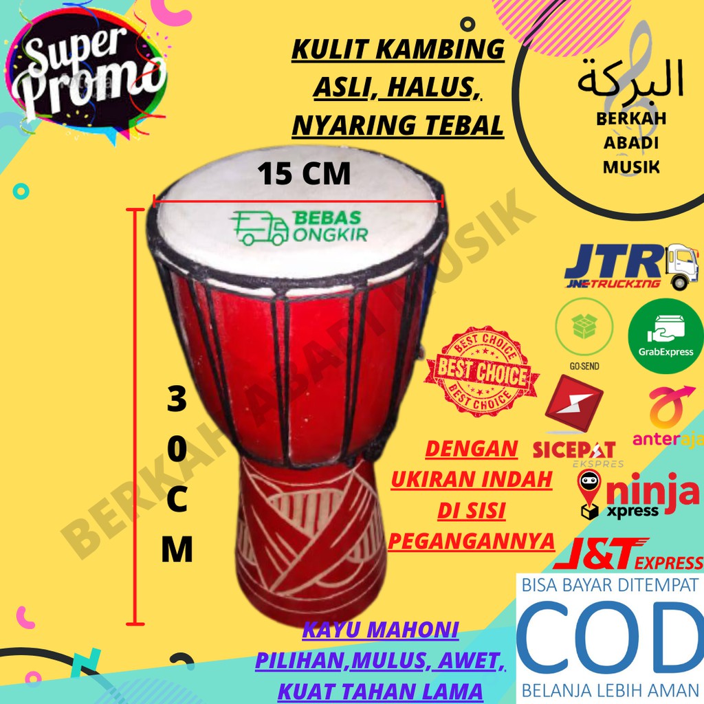 JIMBE 30CM JIMBE SEDANG JIMBE ALAT MUSIK 30 CM JIMBE 30 CM Jimbe ukuran 30CM Jimbe ukuran 30 CM gend