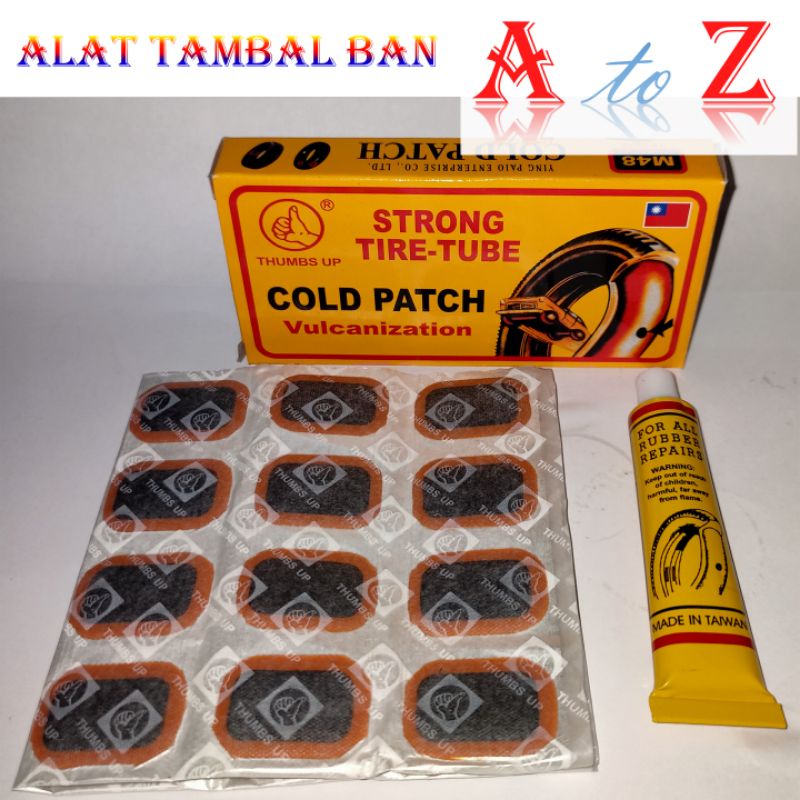 tambal ban tip top/alat tambal ban/tire tube/cold patch/lem tambal ban