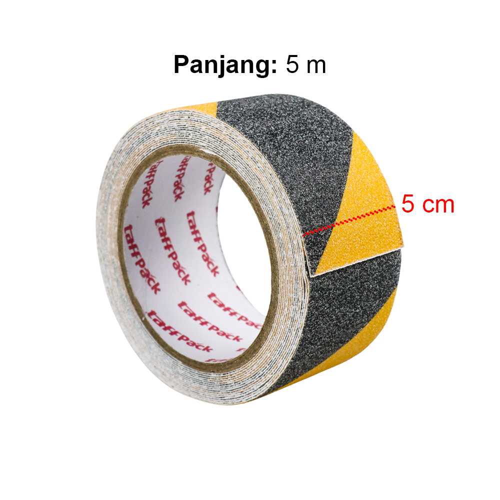 Lakban Lantai Anti Slip/ Isolasi Tape Safety Walk Strong Traction - BY