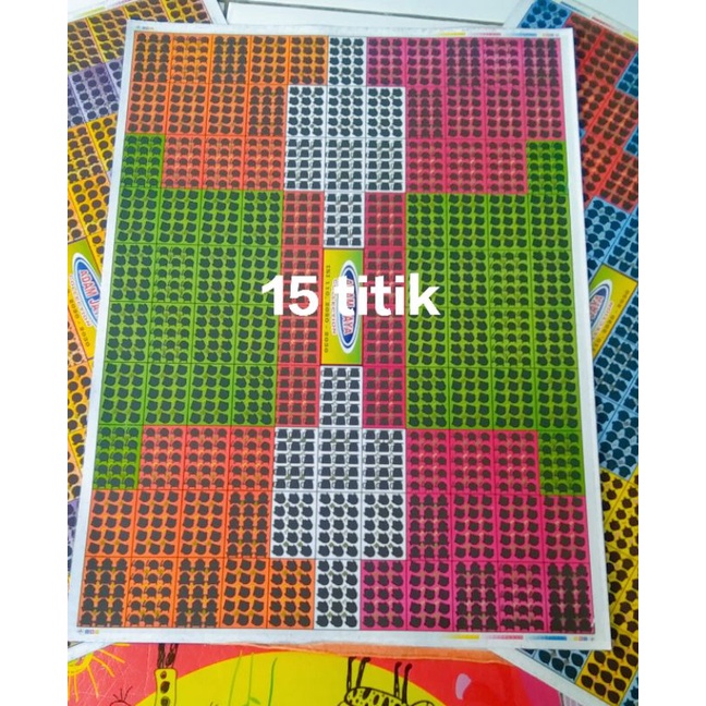 gosok2 bom tengkorak 15 titik isi 110/ lembar