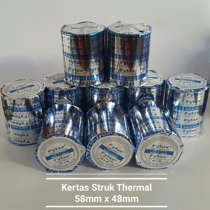 

kertas struk kasir thermal - kertas thermal - thermal register roll 58mm x 48mm