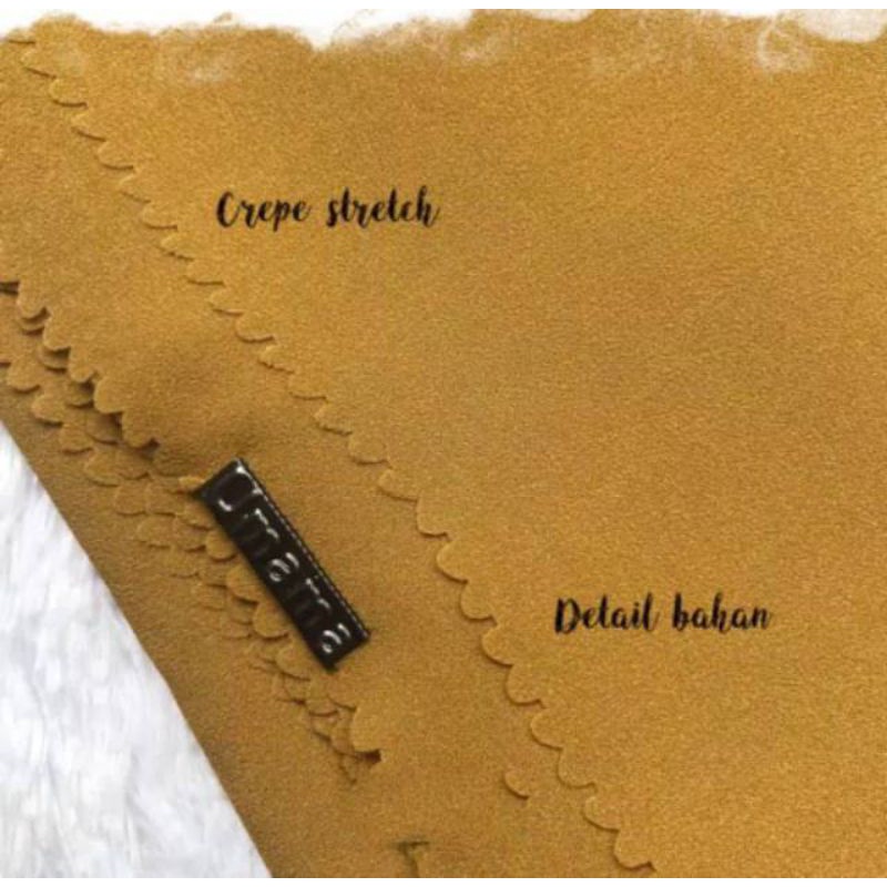 (Bisa COD) Jilbab CREPE SQUARE UMAMA (kerudung segiempat Stretch)