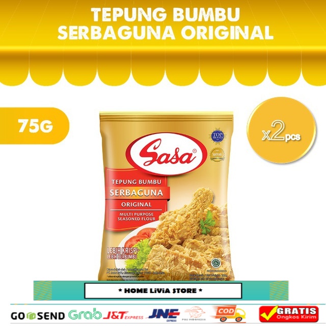 

Sasa Tepung Bumbu Serbaguna Original 75 gr x 2 Pcs