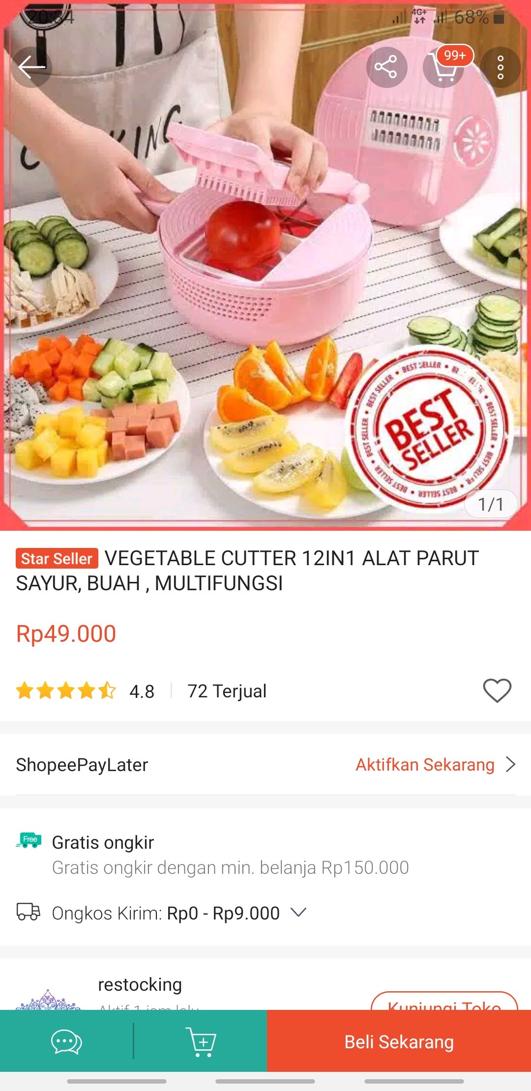 Vegetable Cutter 12in1 Alat Parut Sayur, Buah , Multifungsi