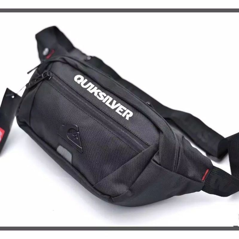 TAS QUICKSILVER WAISTBAG QUICKSILVER TAS SELEMPANG QUICKSILVER PREMIUM LOGO BESI