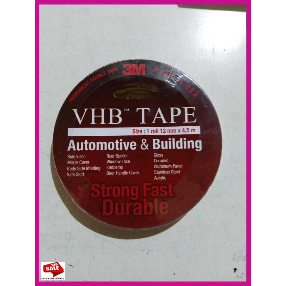 

PETKARCAR- DOUBLE TAPE 3M VHB 12MM X 4,5 METER -ASLIII.