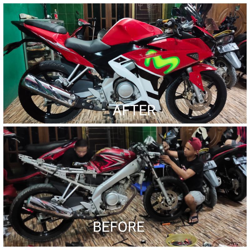 ❤ FULL FAIRING R25 / CBR250RR KHUSUS UNTUK VIXION, BYSON, VERZA, CB150R, CBR150, R15V2, R15V3, THUND