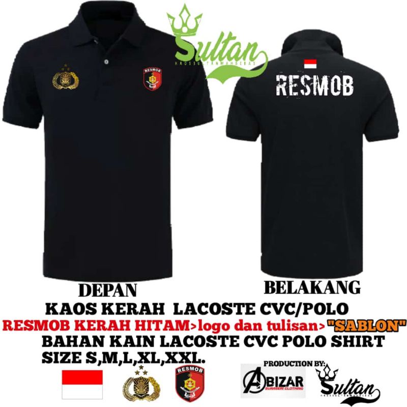 kaos CVC lacoste Resmob/polo shirt resmob