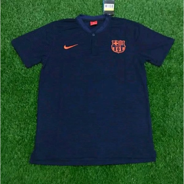 BARU  POLO BARCA NAVY 2018 2019 GRADE ORI