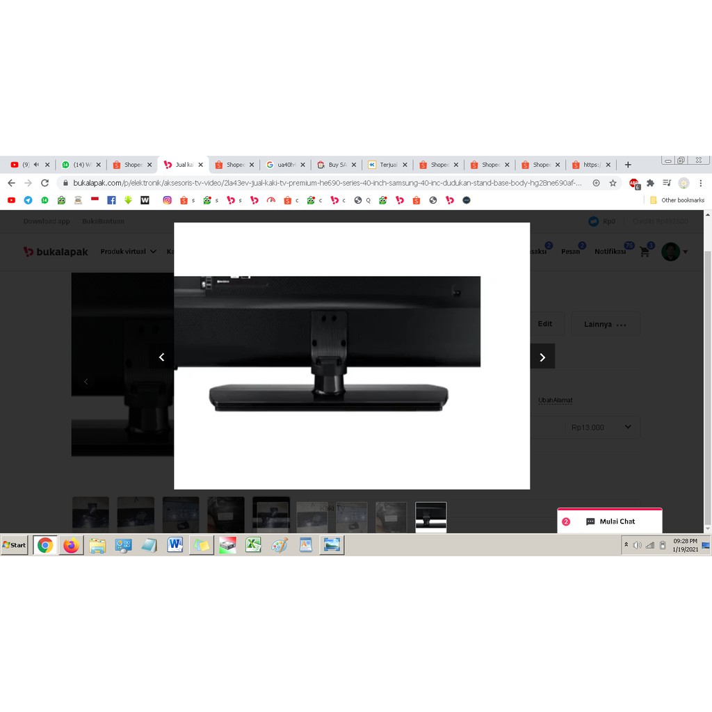 kaki tv Premium HE690 Series 40 inch samsung 40 inc dudukan stand base body HG28NE690AF HE690 Series