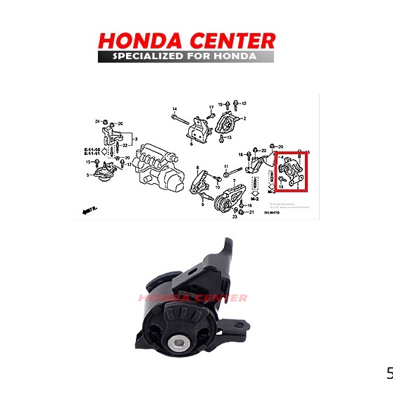 engine mounting gantungan mesin kiri transmisi mounting atas jazz gd3 city gd8 2003 2004 2005 2006 2007 2008 manual