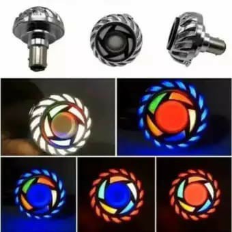 Lampu Stop Rem Belakang PROJIE Led Stoplamp Projie Flash Running Bulat Spiral AE Rainbow-MJ_MOTORSHOP