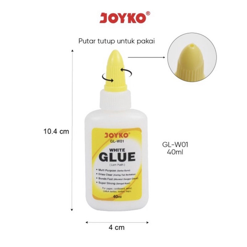 

Lem Putih Joyko GL-W01 White Glue