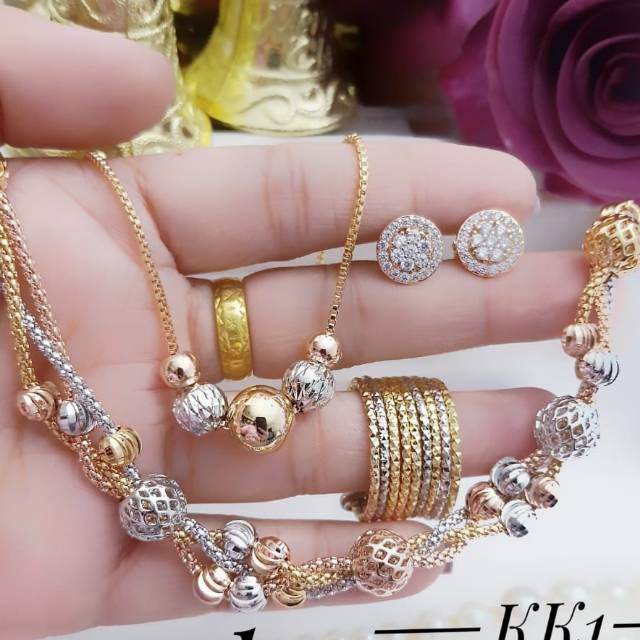 Xuping set perhiasan lapis emas 24k 3103
