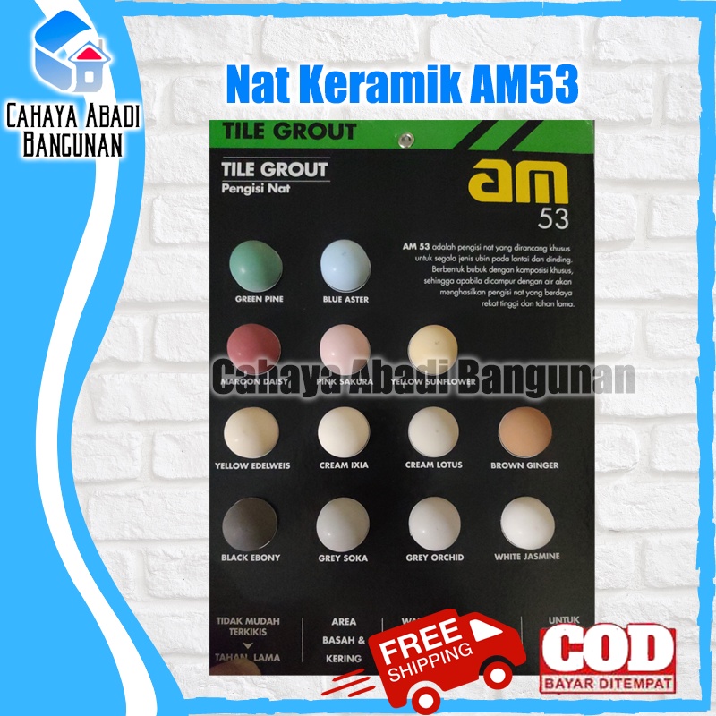 Nat Keramik AM 53 | Pengisi Nat | Tile Grout | Semen Warna |