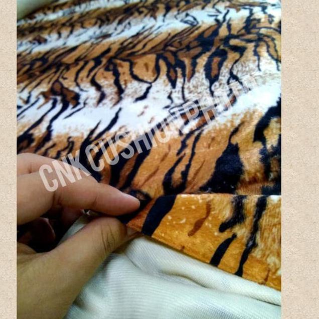 ➳g6 Paling Popular⁎ Ready Oke Bahan Kain Sofa Bludru Macan / Brudu Motif Hewan Harimau - Animalia 52