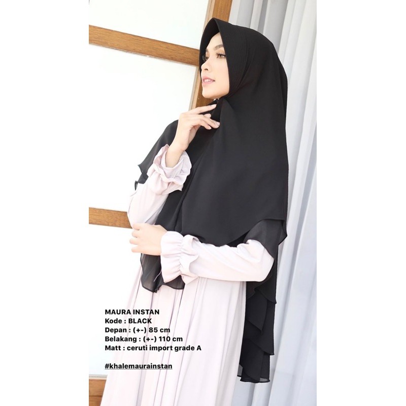 KHALEWALE MAURA INSTAN BERGO HIJAB JILBAB KHIMAR