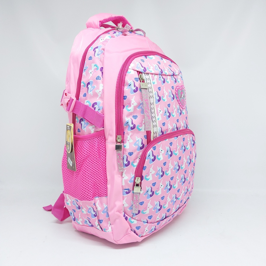 RANSEL LAPTOP SILVER GIRL ALTO ORIGINAL / TAS SEKOLAH CEWEK SD SMP SMA KULIAH / TAS LAPTOP PEREMPUAN GRATIS JAS HUJAN / TAS PUNGGUNG WANITA BARU / TAS DUKUNG ANAK MURAH KUAT SilverGirl / BAGPACK COLORFULL WARNA WARNI UNICORN Kuda pony  / BACKPACK CEWEK