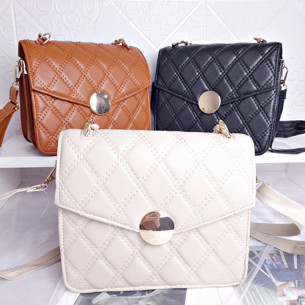 Tas Selempang Wanita Cantik Casual Tali Panjang  KD009 KD022 KD025 KD028 KD033 KD036 KD038