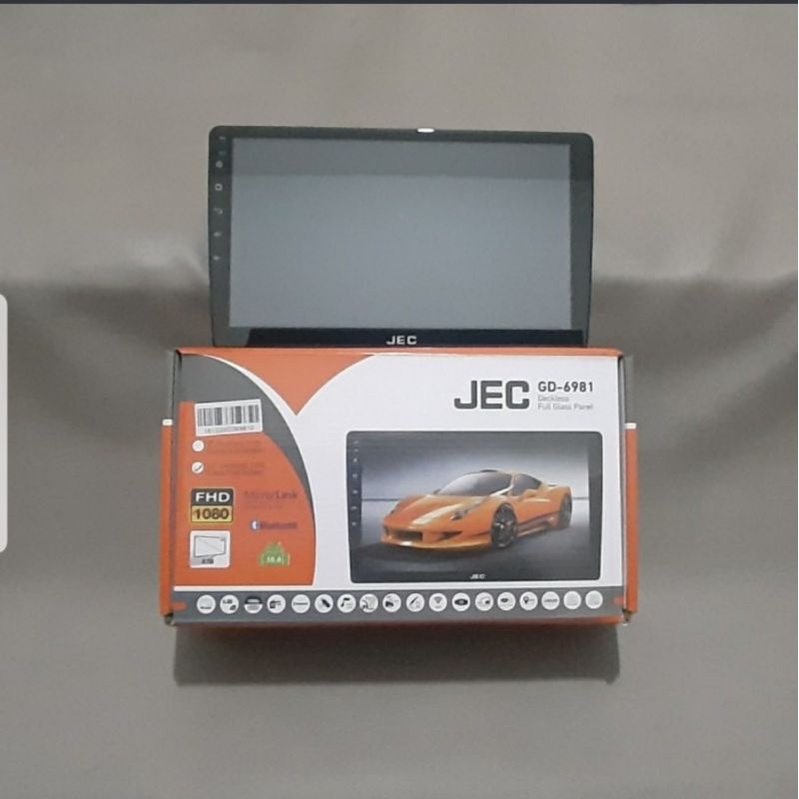 Headunit deckless JEC GD 6981 full glass panel