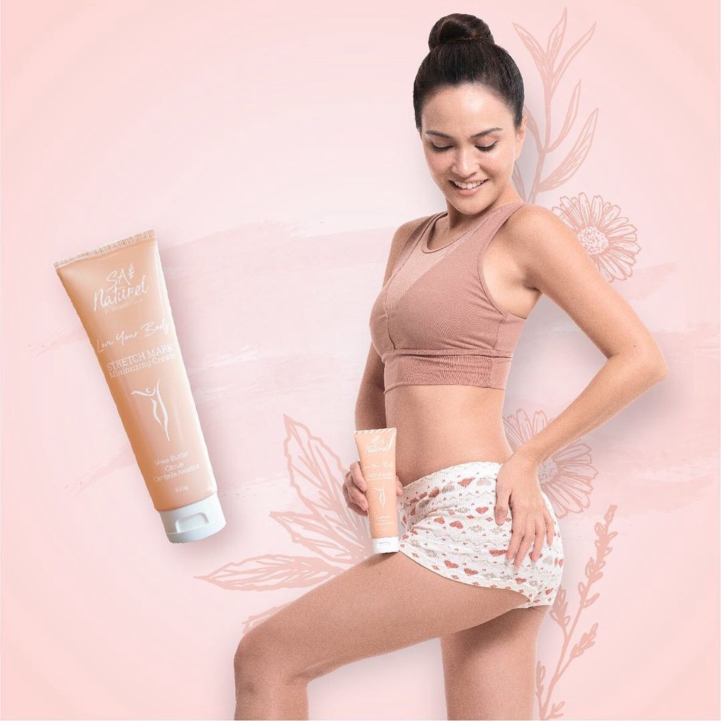 SA Stretch Marks Minimizing Cream by shandy aulia SA NATUREL / cream strecth mark [SA STRETCH]