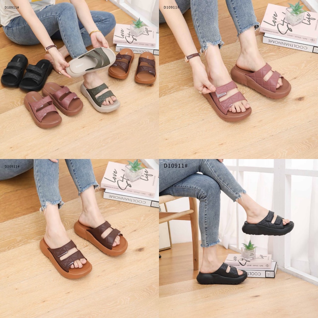 Slippers For Women With Rubber Sandal D10911