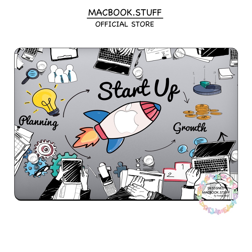 MACBOOK Case CUSTOM ROCKET STARTUP DESIGN NEW AIR PRO RETINA 11 12 13 14 15 16 INCH NON /  WITH CD ROOM / TOUCHBAR / TOUCH ID / M1 2020 2021 2022