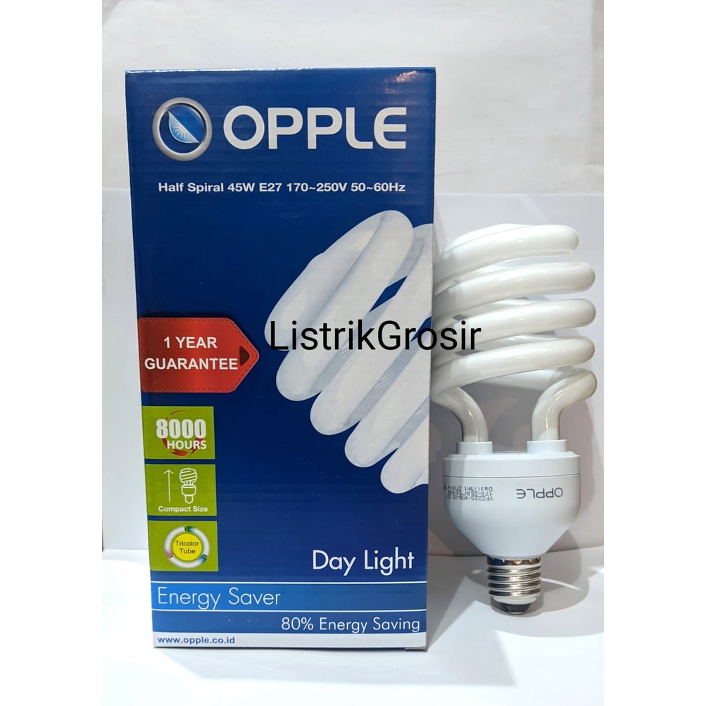 FLASH SALE Lampu OPPLE Spiral Tornado Helix 5w 12w 20w 23Watt 45 Watt OBRAL CUCI GUDANG