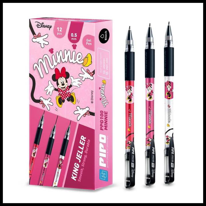 

PIPO DISNEY PPG100 MINNIE MOUSE SET BALLPOINT GEL 12 PCS TINTA HITAM