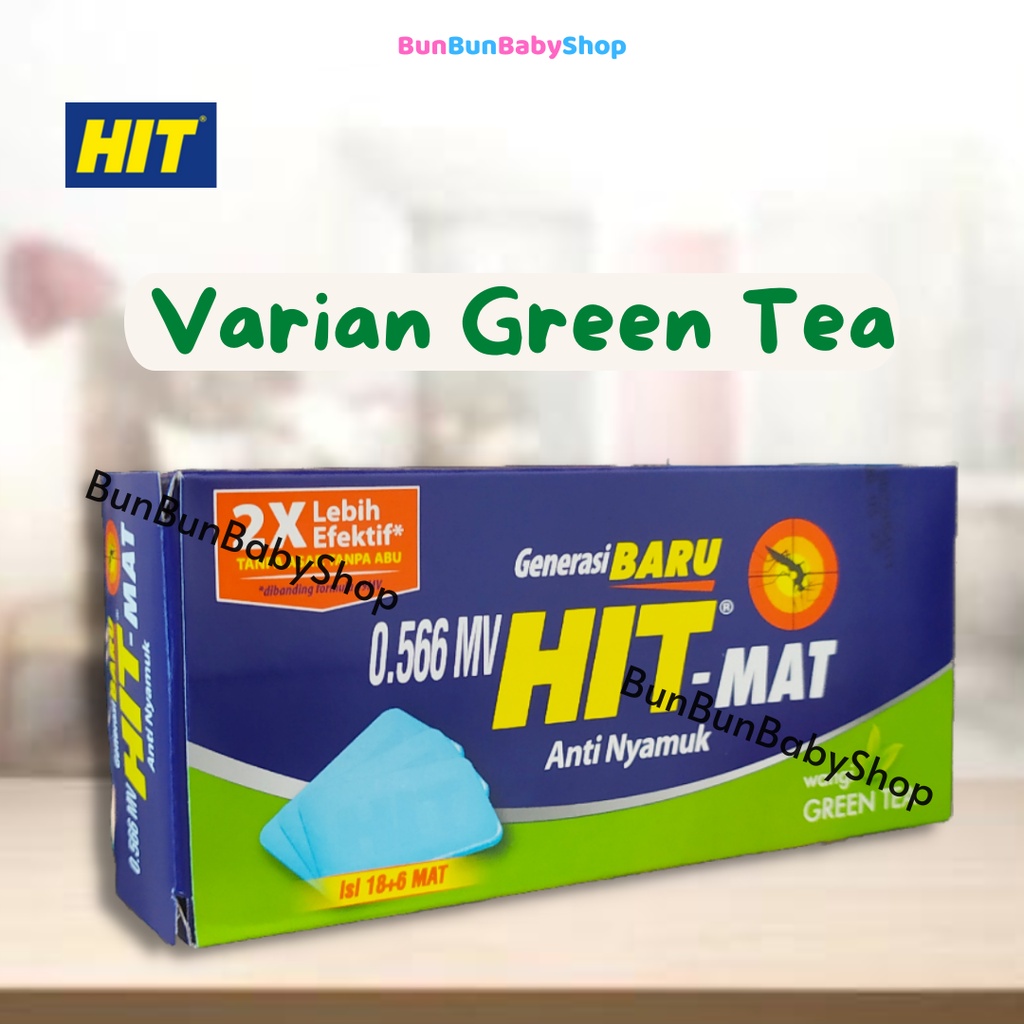 HIT Mat Refill 18+6 Obat Nyamuk Elektrik Isi Ulang Tanpa Asap Murah Aroma Green Tea Floral Pembasmi Perlengkapan Rumah Tangga Peralatan Bayi Baru Lahir Bunbunbabyshop