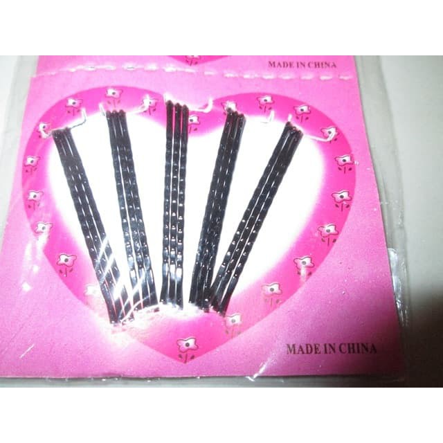 Jepitan Rambut Model Lidi Hair Pin isi 15 Pcs Warna Hitam