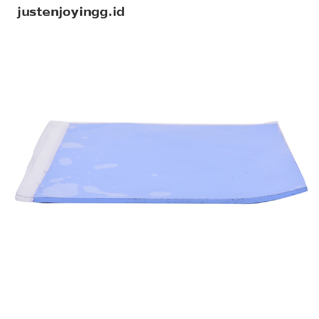 // justenjoyingg.id // Blue GPU CPU Heatsink Cooling Thermal Conductive Silicone Pad 100mmx100mmx2mm  ~