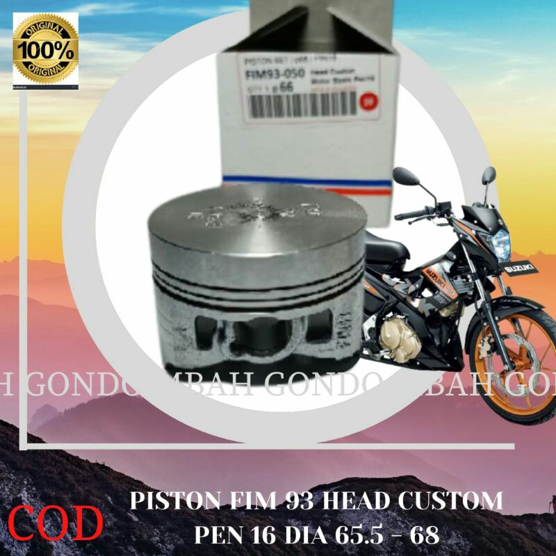 Piston Kit FIM 93 Dome Mentah Satria Fu Pen 16 Diameter 65 5 66 66 5 67 67 5 68