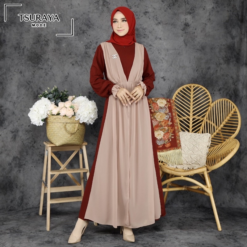 Gamis fizzi tsurayya original / DELIS DRESS KONDANGAN