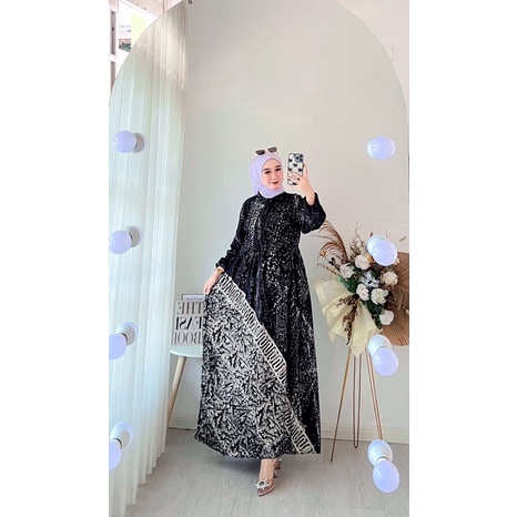 GAMIS TWILL ORI MALAMAN PEKALONGAN MOTIF TERBARU ANAK MUDA 2022 JUMBO 130 FLOY SUSUN REMPEL AKSARA B