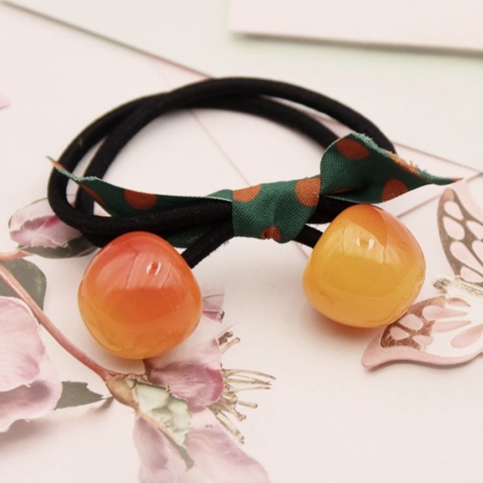 IK100 Ikat Rambut CHERRY Hair Band Korea