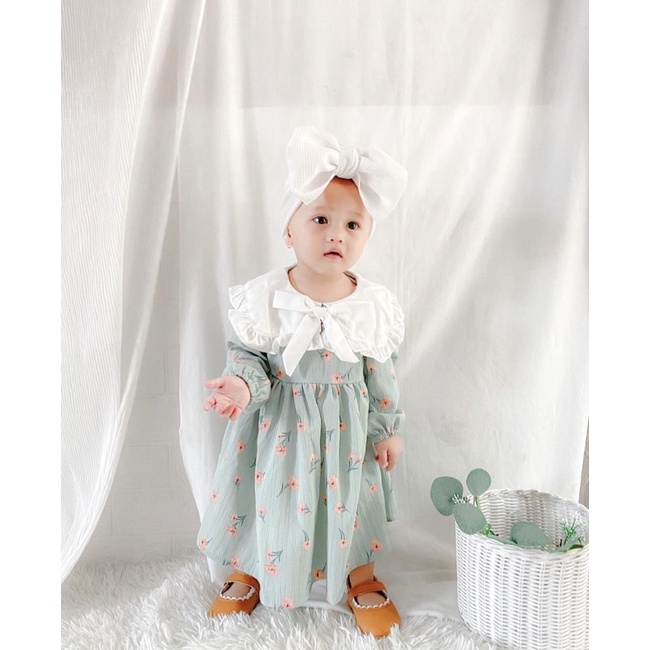 dress anak perempuan lengan panjang tunik bayi perempuan cewek 1-3 tahun baby FREYA DRESS MONA