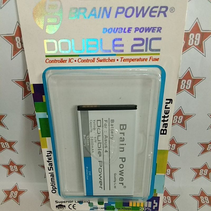 Battery batre Asus 4 Brain power