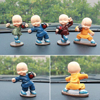 Pajangan Mobil DRUNKEN Kongfu Kungfu Monk Biksu Series 4 in 1