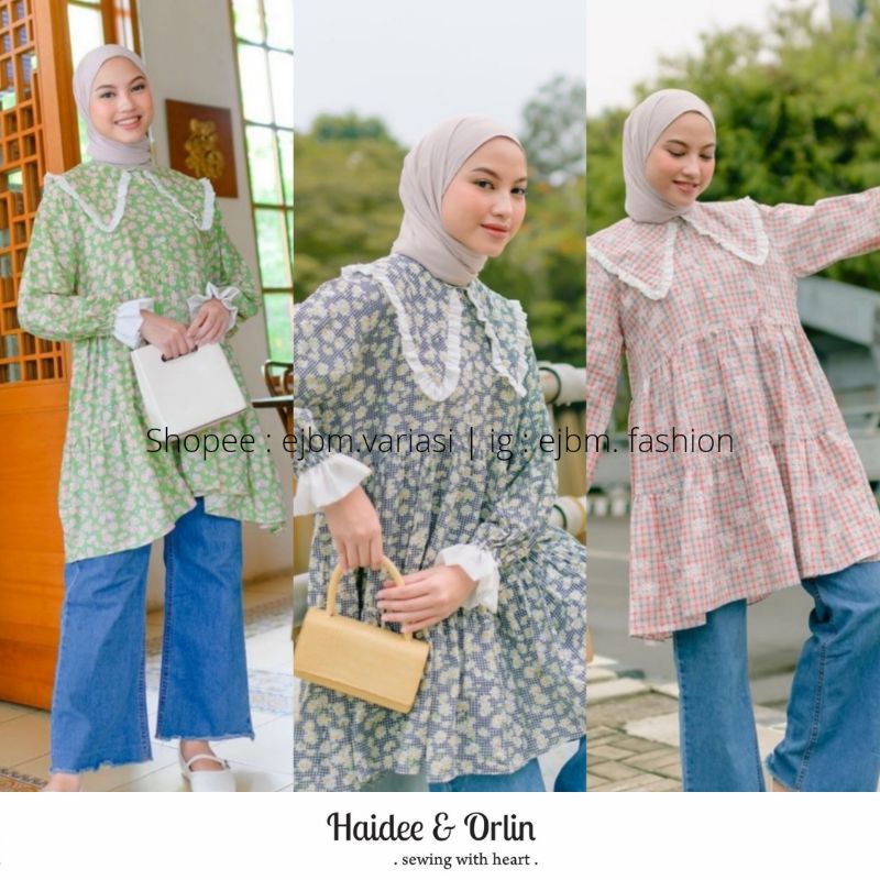HAIDEEORLINOFFICIAL New Audre Gingham Flowery, New Audre Sunflower, New Audre Hanna by Haidee&orlin 