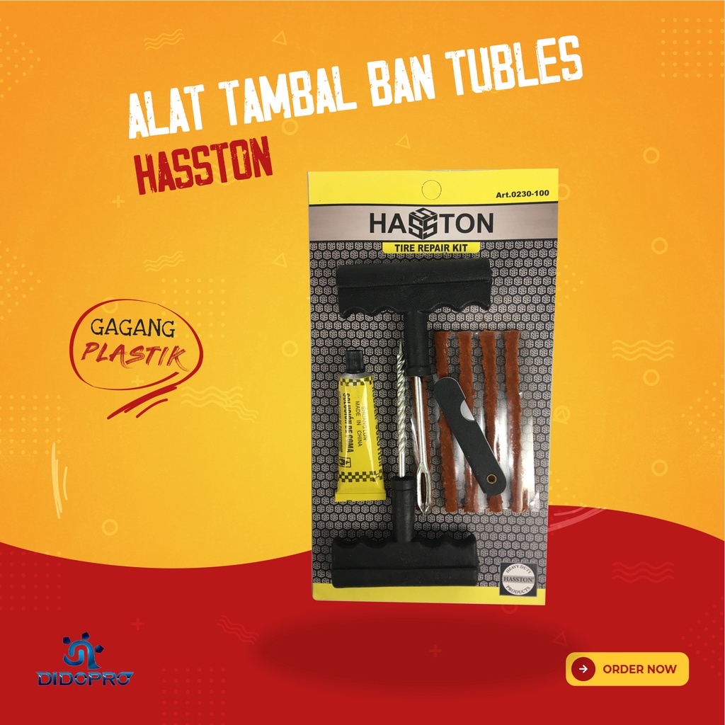 Tumble Tubless Alat Tambal Ban Tubles Set ORANGE