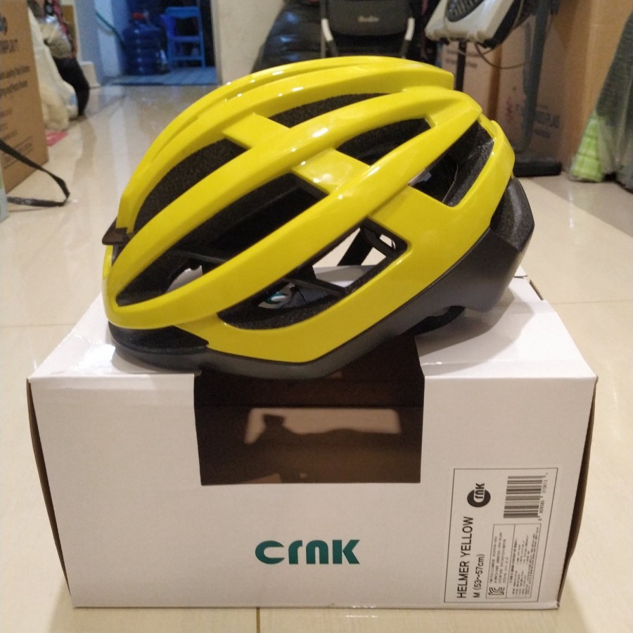CRNK Helmer Helm Sepeda Ultra Ringan Kuning M Used 2nd