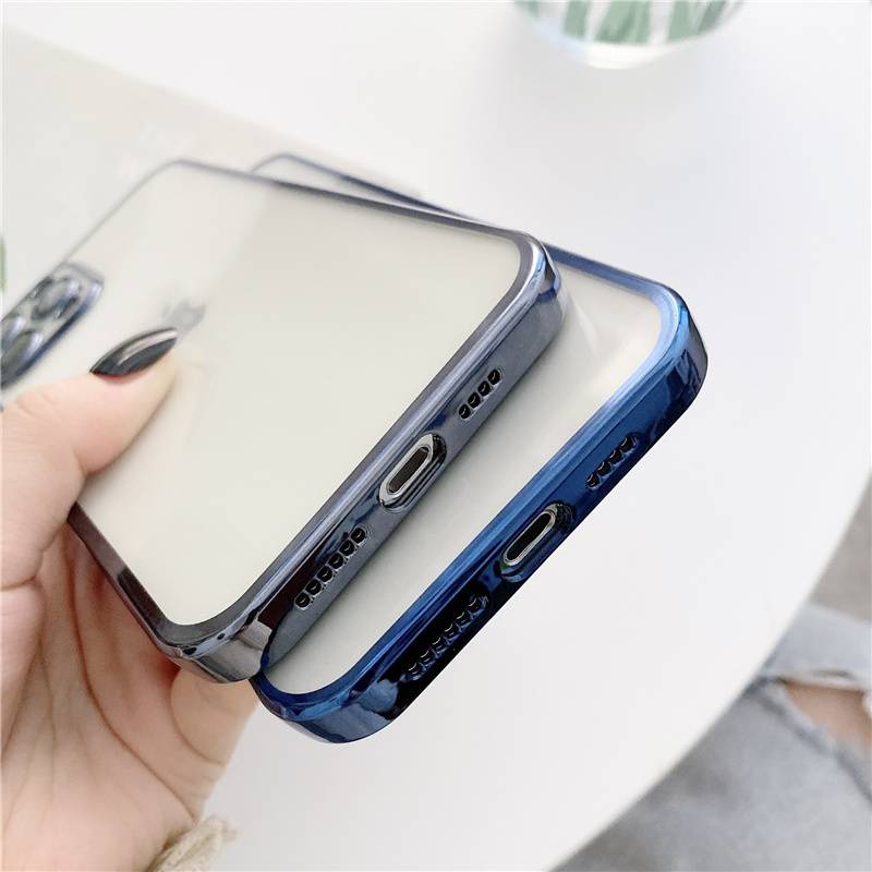 Soft Case Hp Transparan Tahan Goncangan Untuk Iphone 11 / 12pro Max / Mini / 7 / 8plus / X / Xs Max / Xr